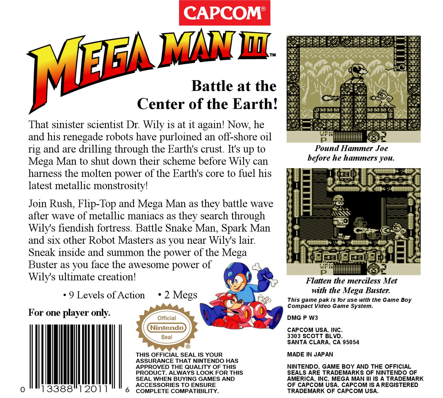 Mega Man 3 GameBoy