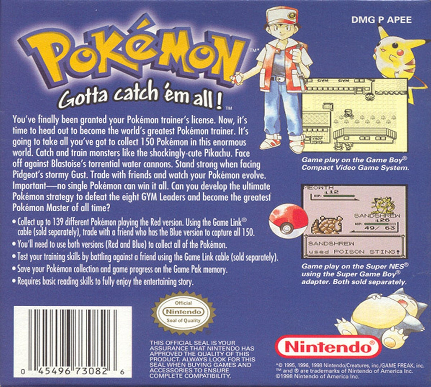 Pokemon Blue GameBoy