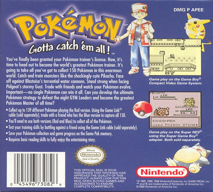 Pokemon Blue GameBoy