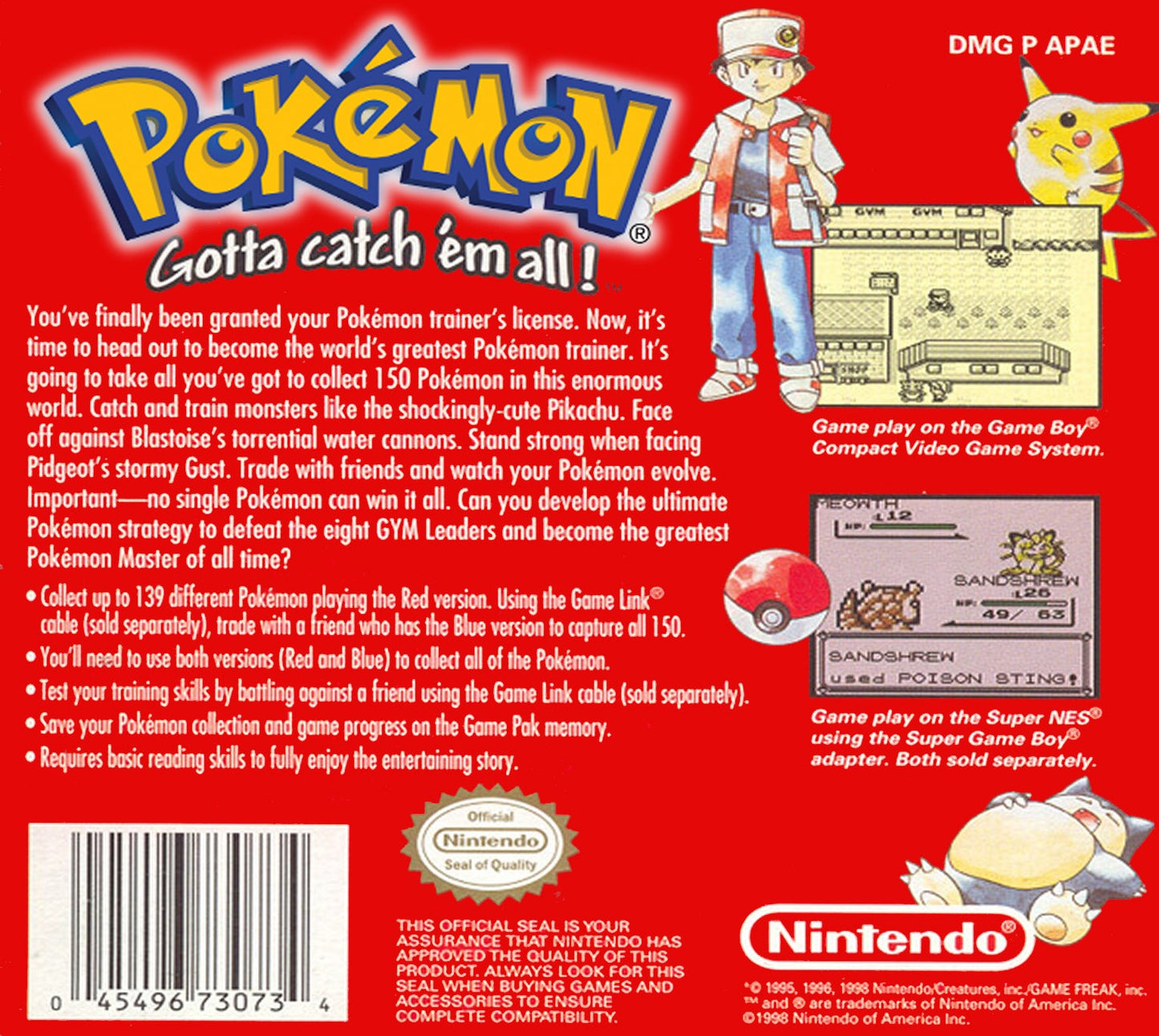 Pokemon Red GameBoy