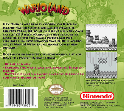 Wario Land Super Mario Land 3 GameBoy