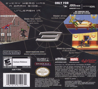 Spiderman 3 GameBoy Advance