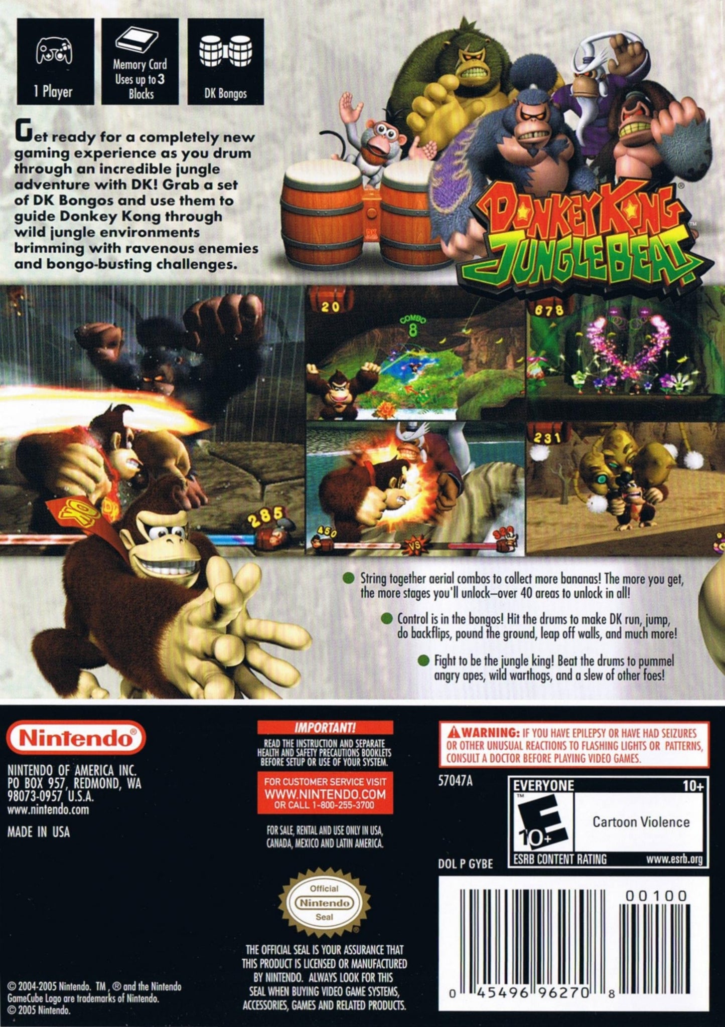 Donkey Kong Jungle Beat Gamecube