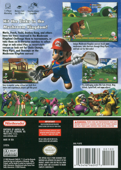 Mario Golf Toadstool Tour Gamecube
