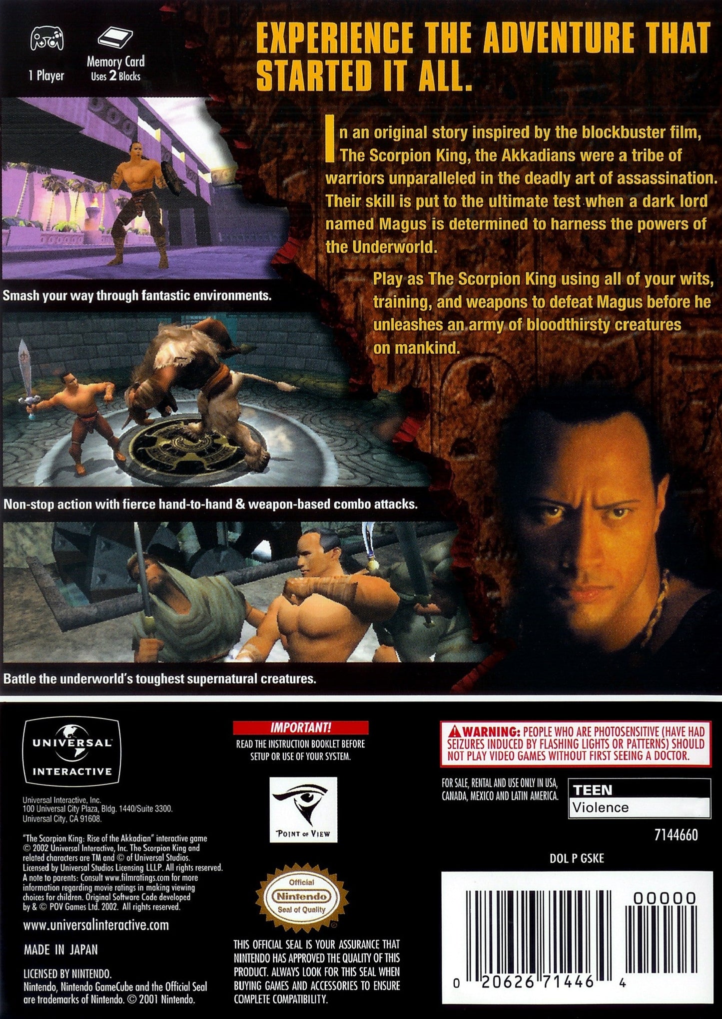 The Scorpion King Rise of the Akkadian Gamecube