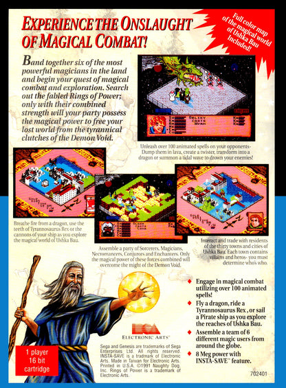 Rings Of Power Sega Genesis