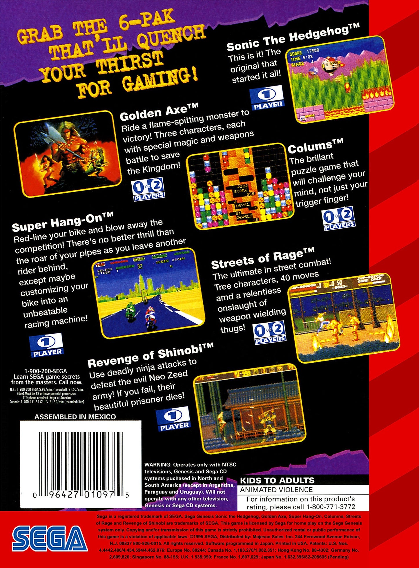 6-Pak Sega Genesis