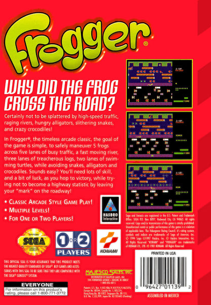 Frogger Sega Genesis