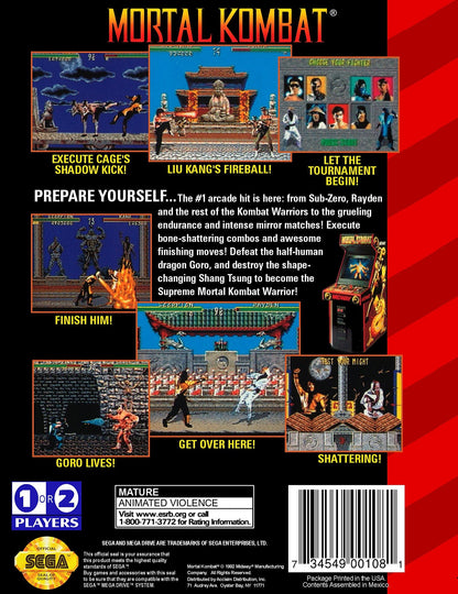 Mortal Kombat Sega Genesis