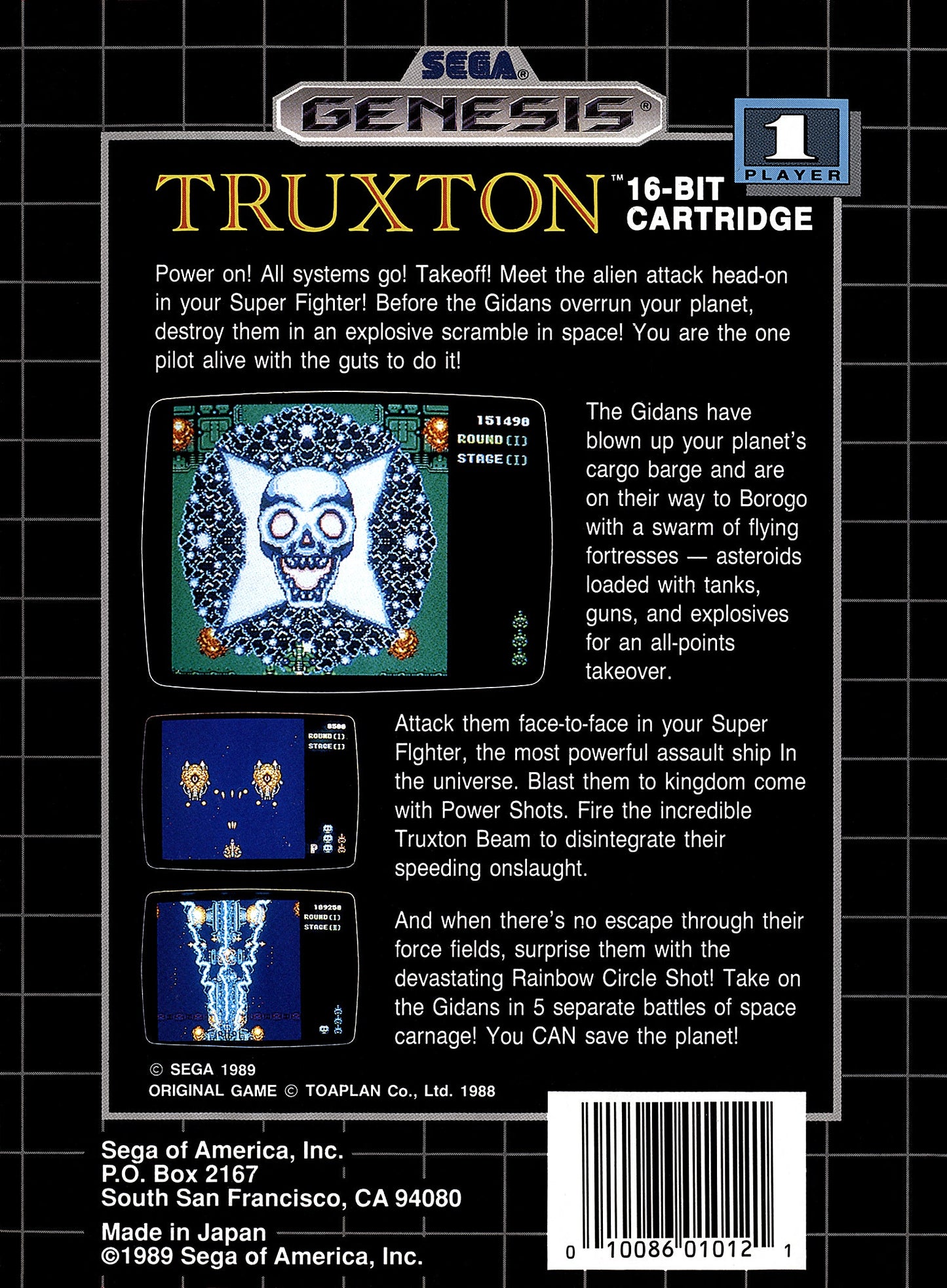 Truxton Sega Genesis