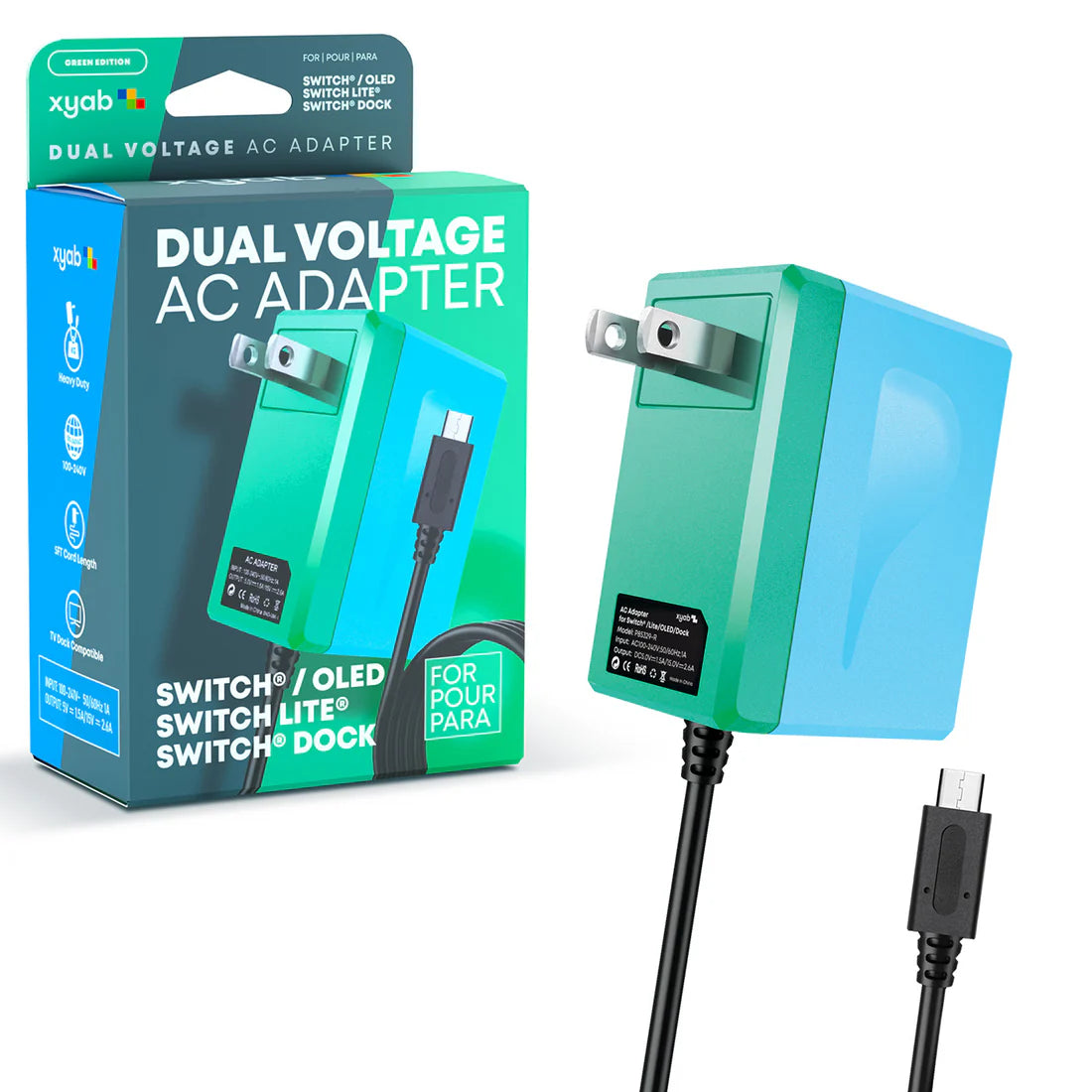 Power Adapter for Nintendo Switch® - Green Edition