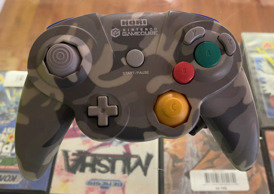 Gray Camoflage Hori Nintendo Controller Gamecube