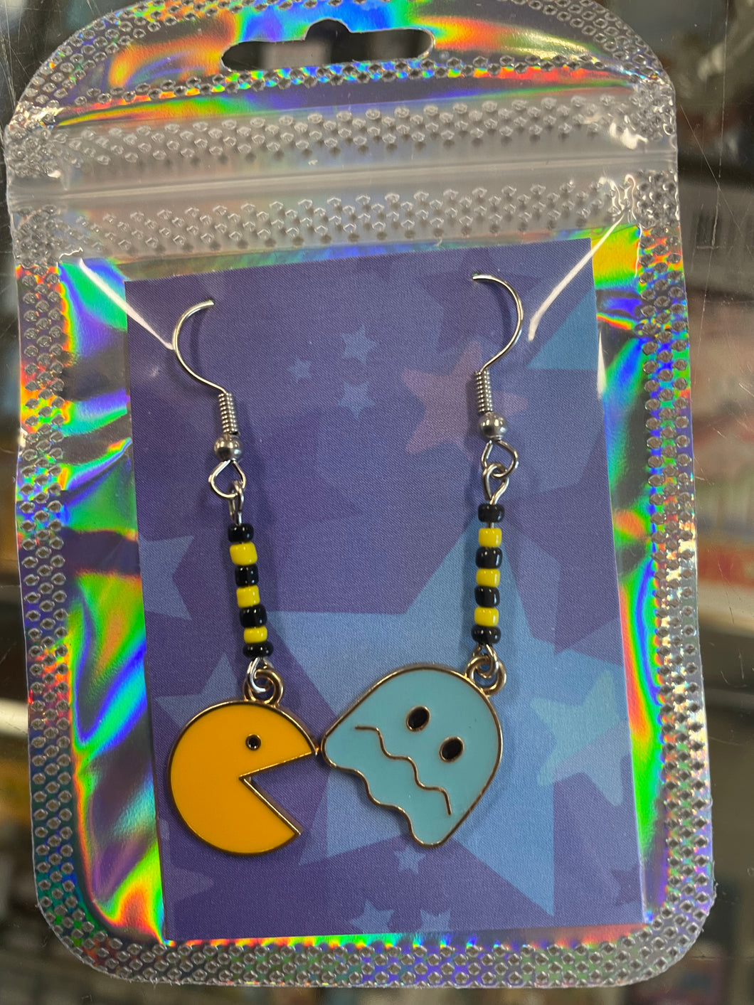 Pac-Man Earrings