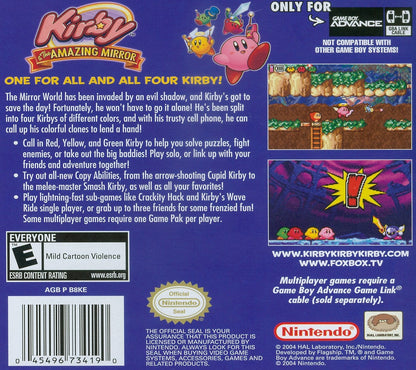 Kirby And The Amazing Mirror GameBoy Advance