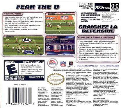 Madden 2005 GameBoy Advance