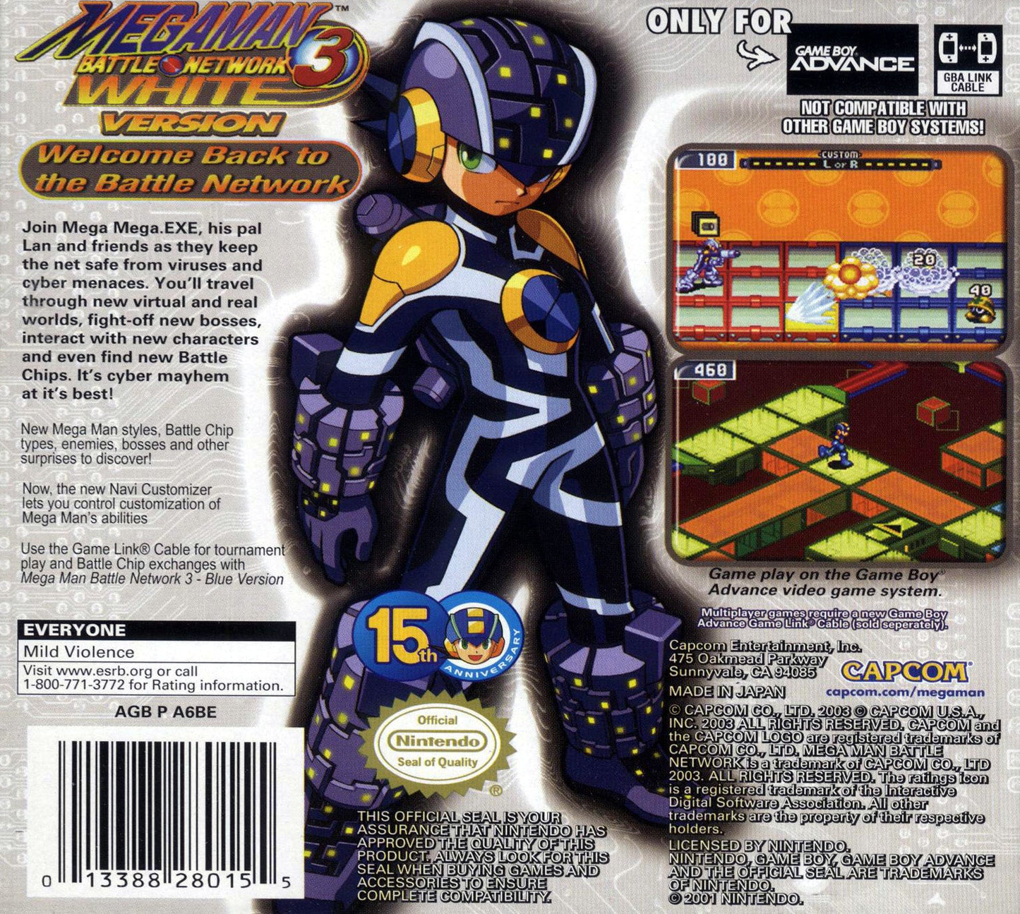 Mega Man Battle Network 3 White GameBoy Advance