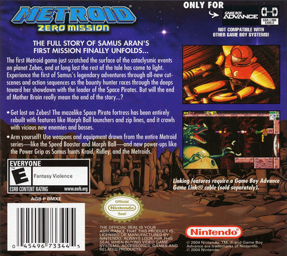Metroid Zero Mission GBA