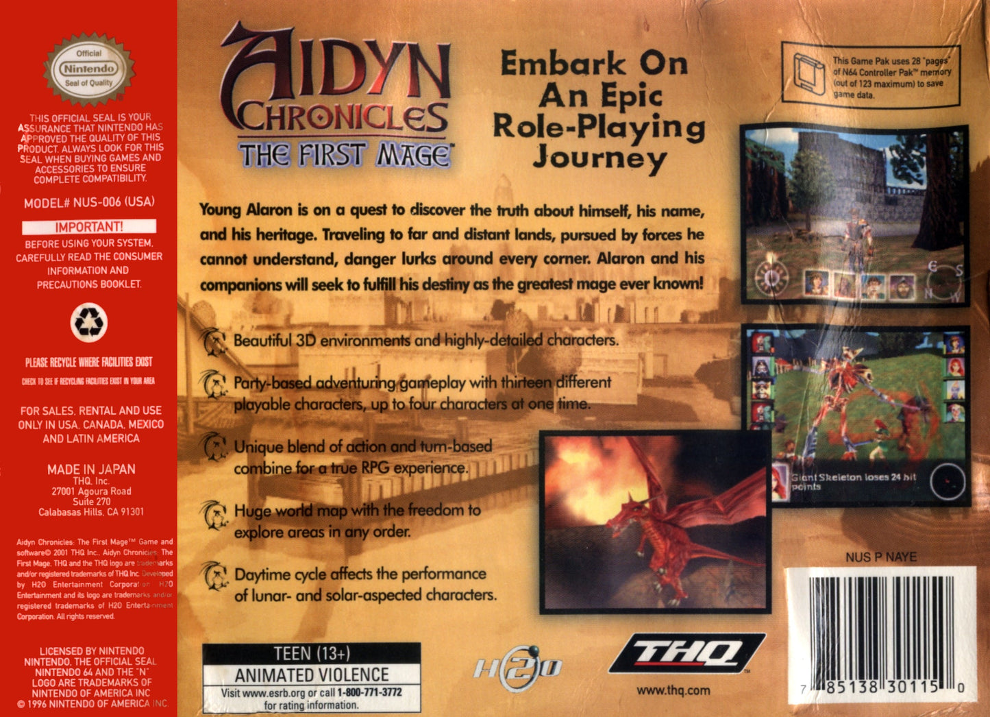 Aidyn Chronicles Nintendo 64