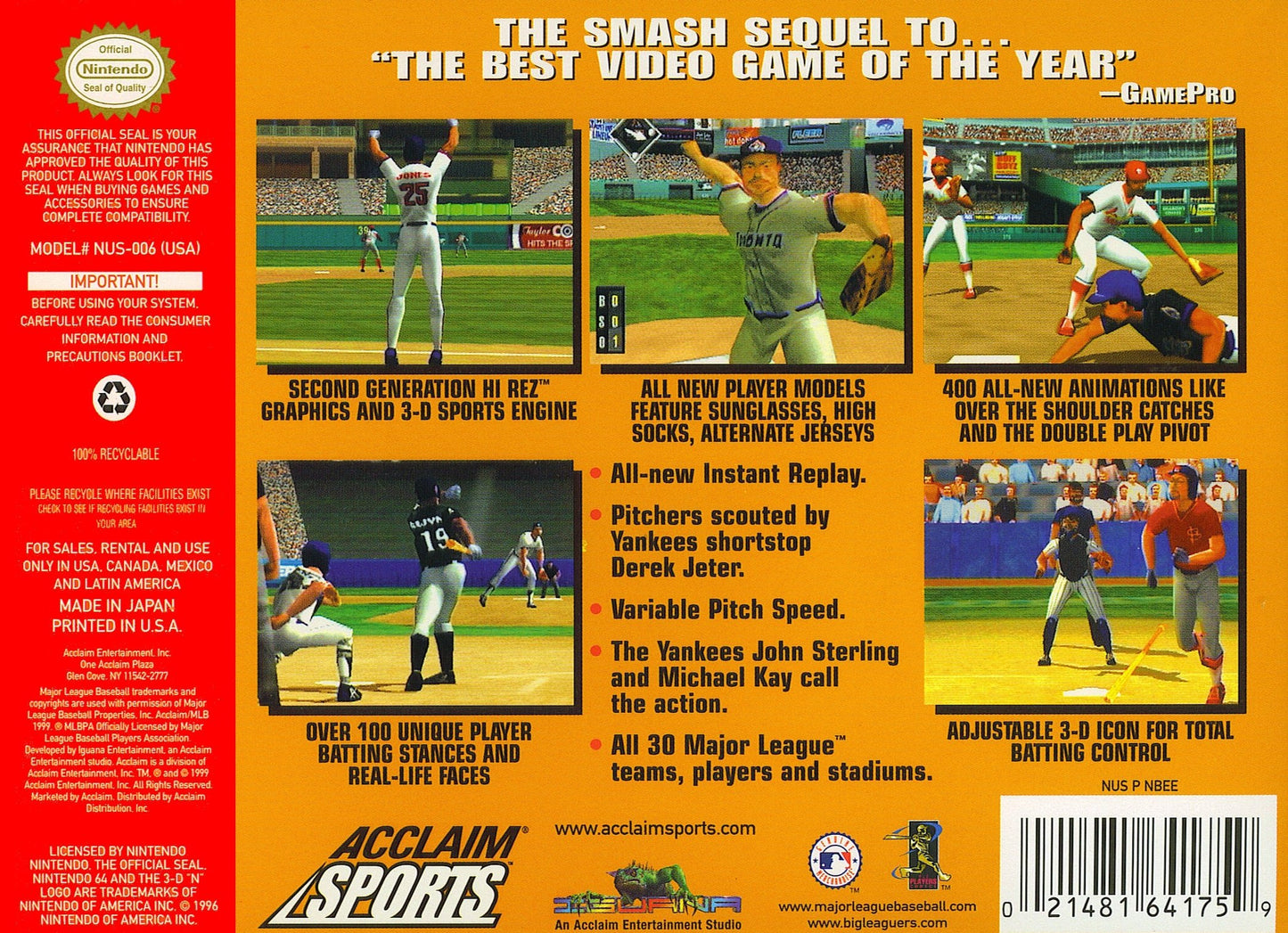 All-Star Baseball 2000 Nintendo 64