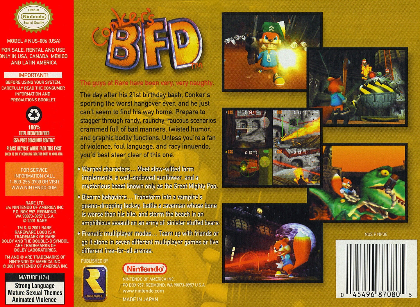 Conker's Bad Fur Day Nintendo 64