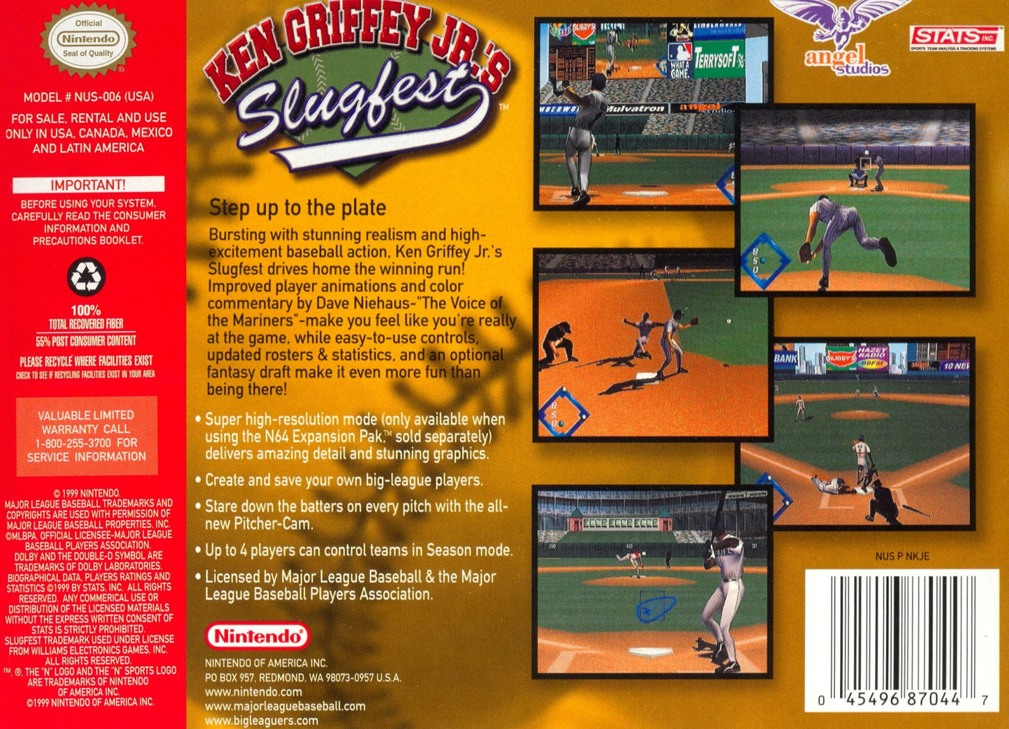 Ken Griffey Jr's Slugfest Nintendo 64