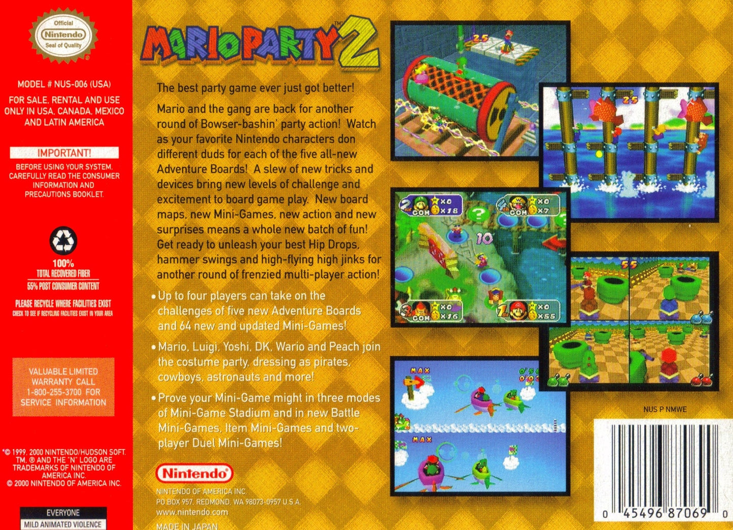 Mario Party 2 Nintendo 64