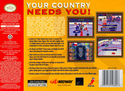 Olympic Hockey 98 Nintendo 64