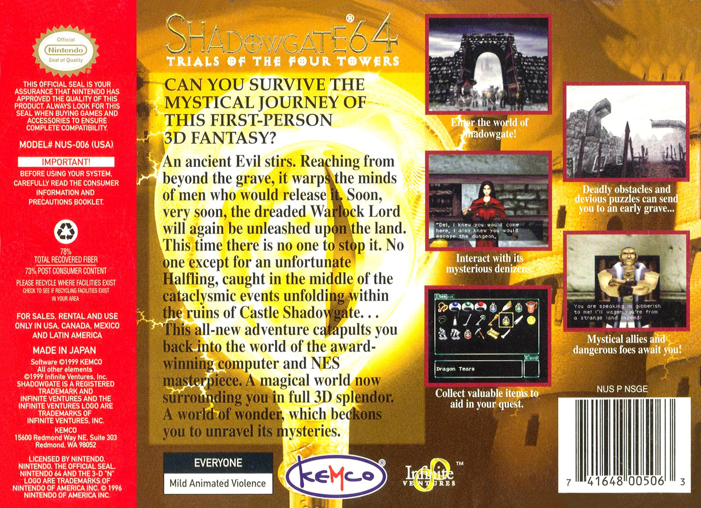 Shadowgate 64 Nintendo 64