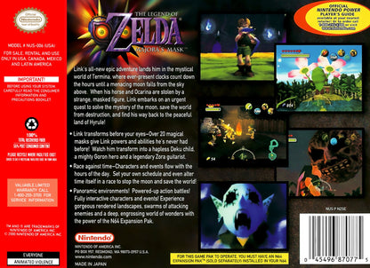 Zelda Majora's Mask [Collector's Edition] Nintendo 64