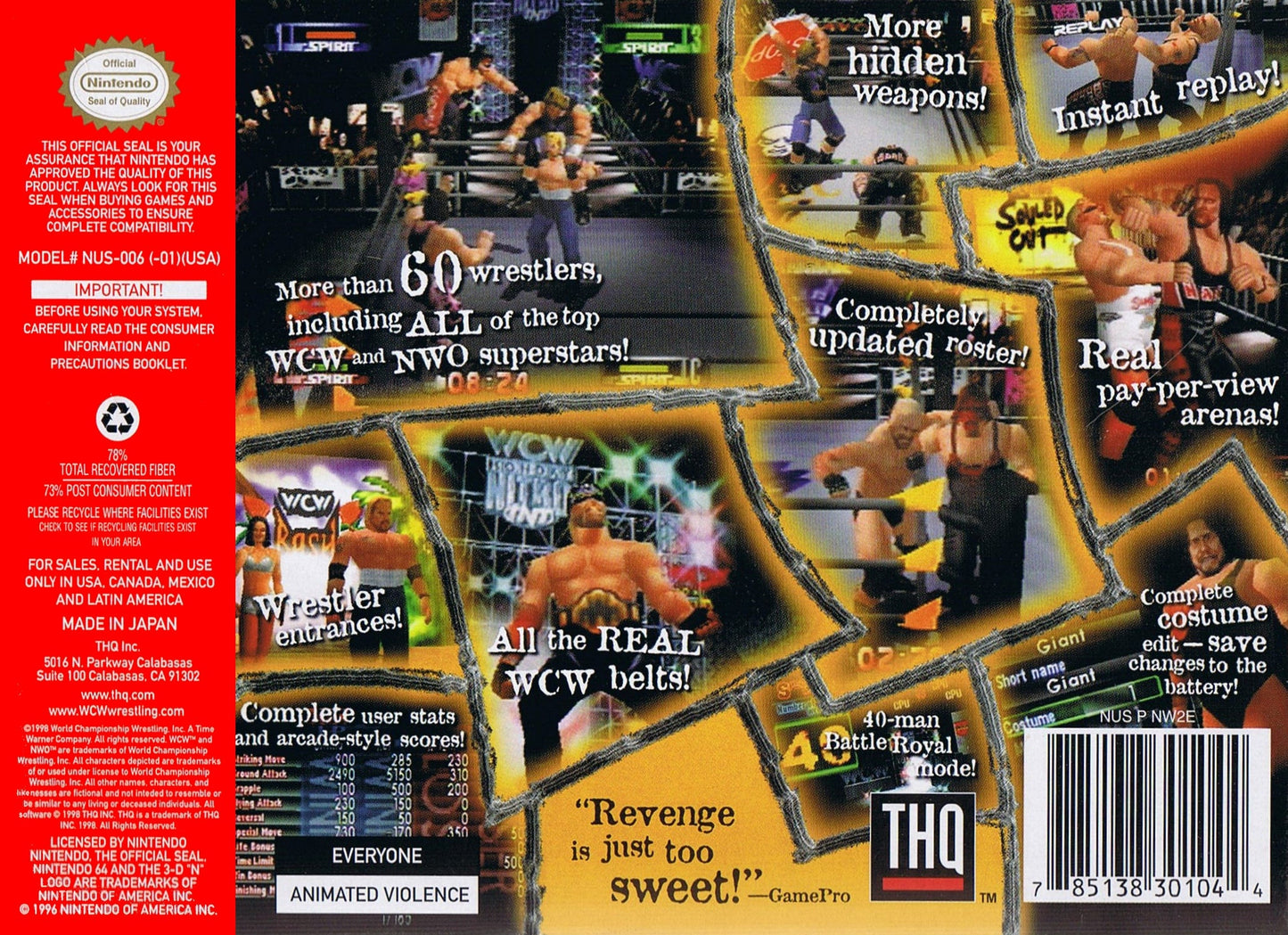 WCW Vs NWO Revenge Nintendo 64