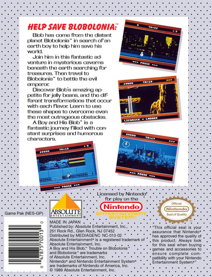 A Boy and His Blob Trouble on Blobolonia NES