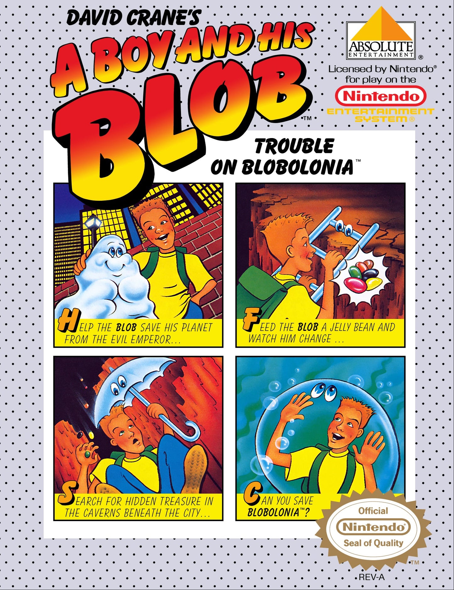 A Boy and His Blob Trouble on Blobolonia NES