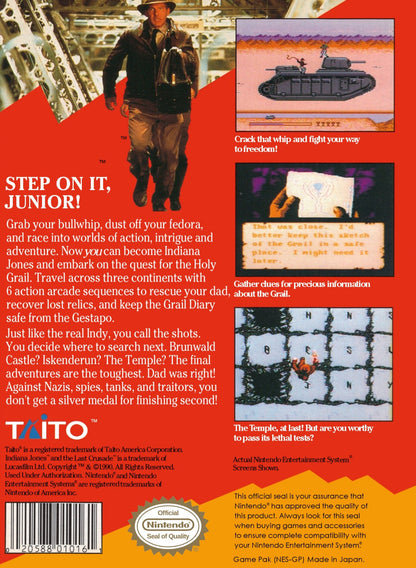 Indiana Jones and the Last Crusade NES