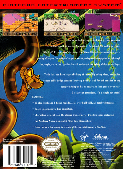 The Jungle Book NES