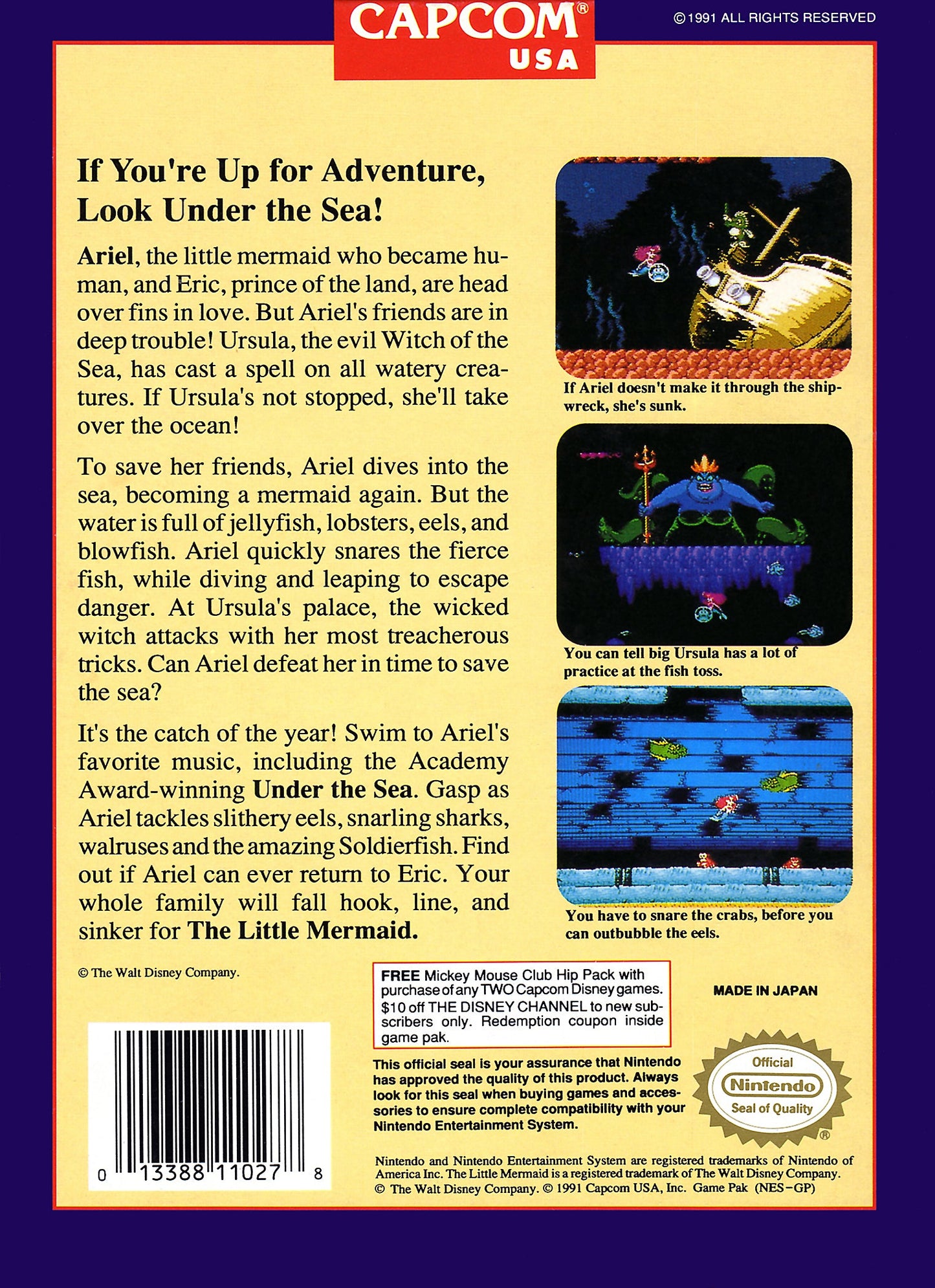 Little Mermaid NES