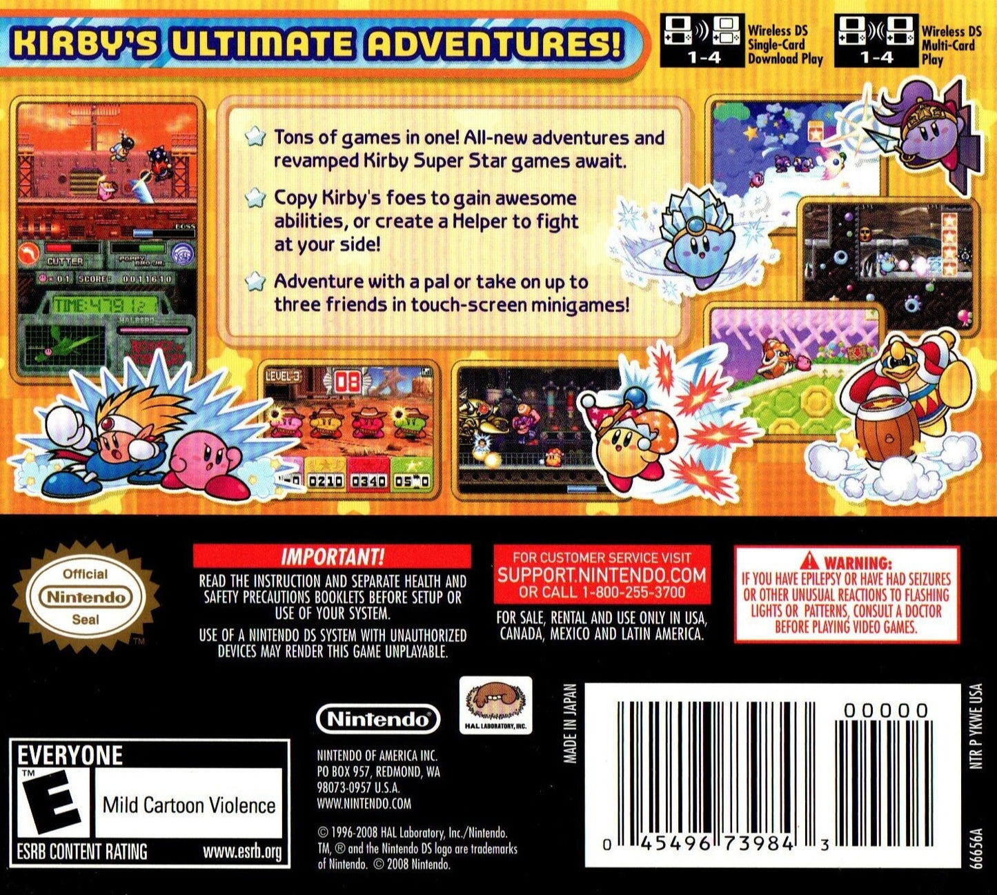 Kirby Super Star Ultra Nintendo DS