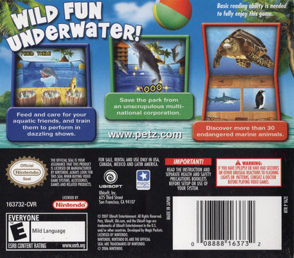 Petz Wild Animals Dolphinz Nintendo DS