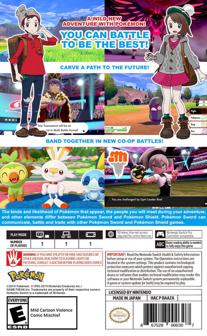 Pokemon Sword Nintendo Switch