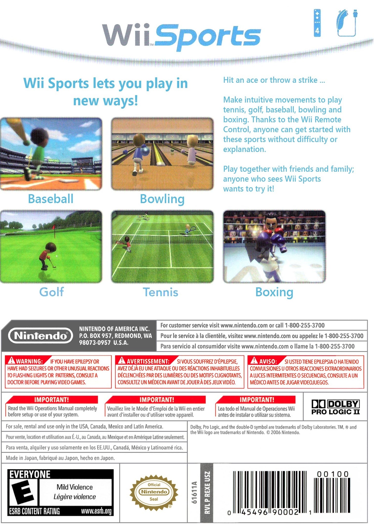 Wii Sports [Nintendo Selects] Wii