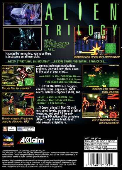 Alien Trilogy Playstation