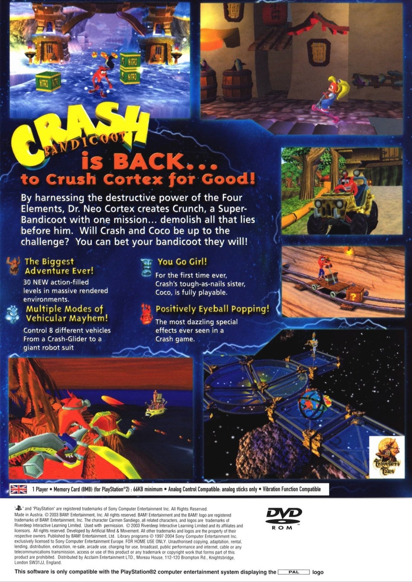 Crash Bandicoot The Wrath Of Cortex Playstation 2