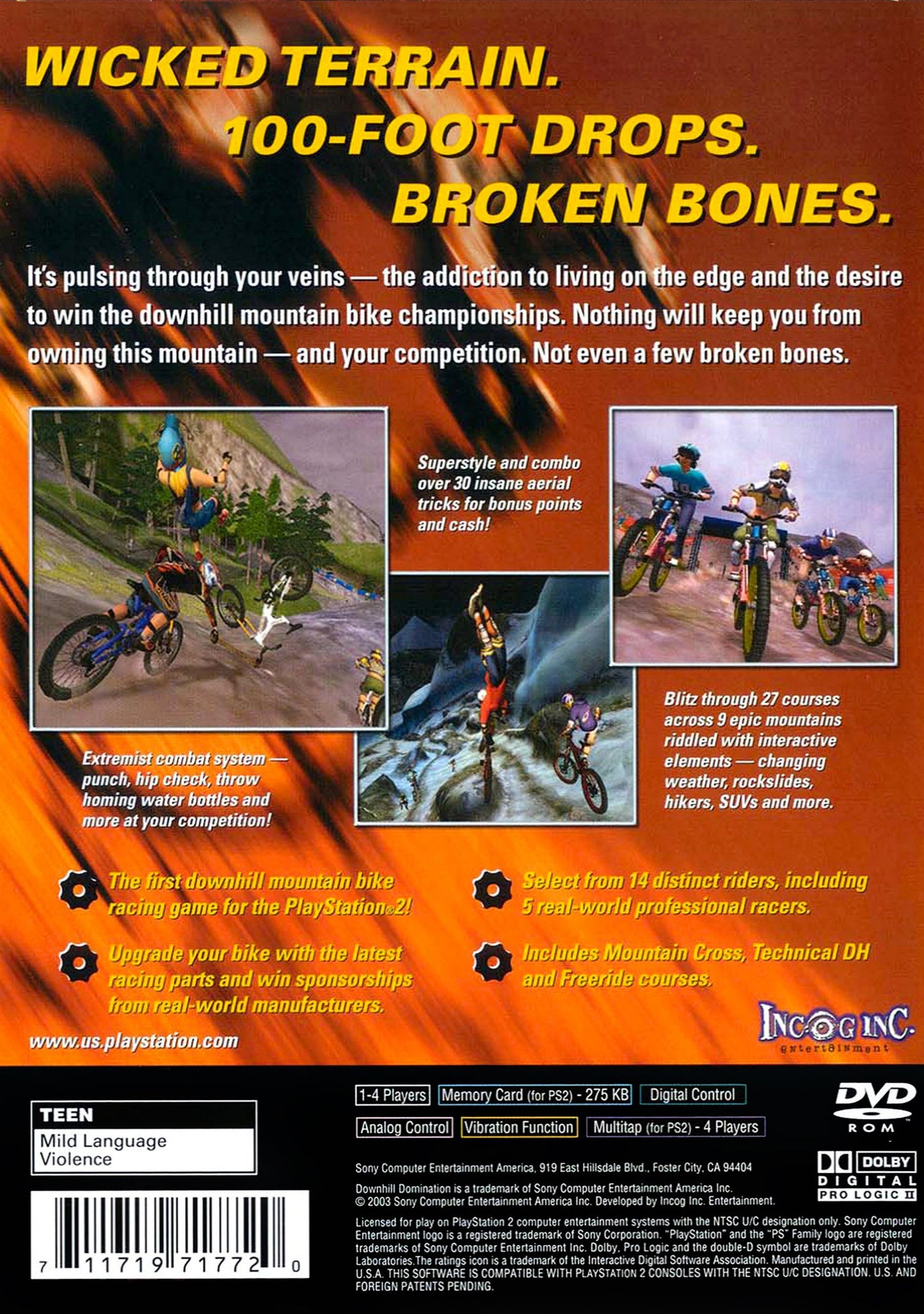 Downhill Domination Playstation 2