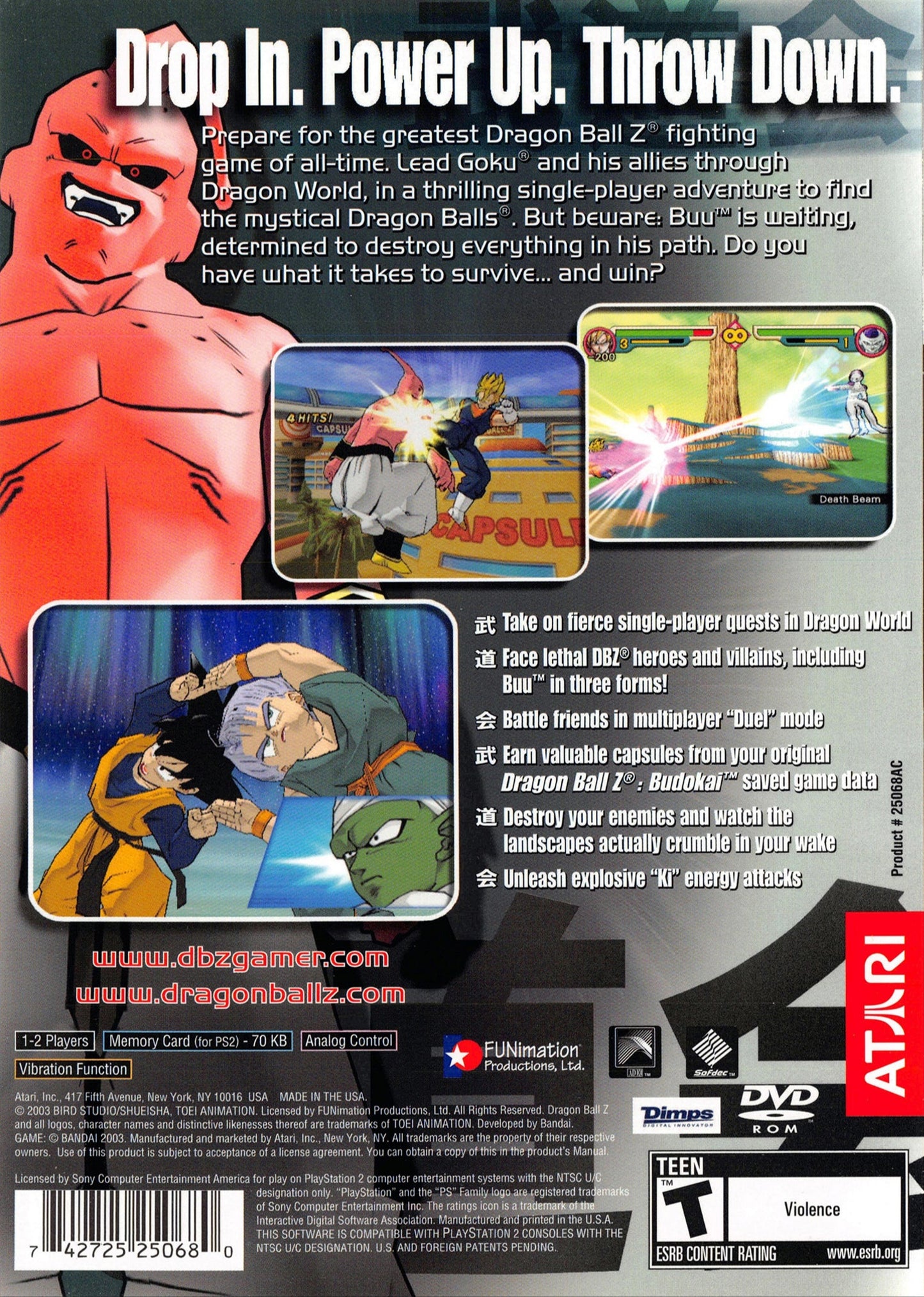 Dragon Ball Z Budokai 2 Playstation 2