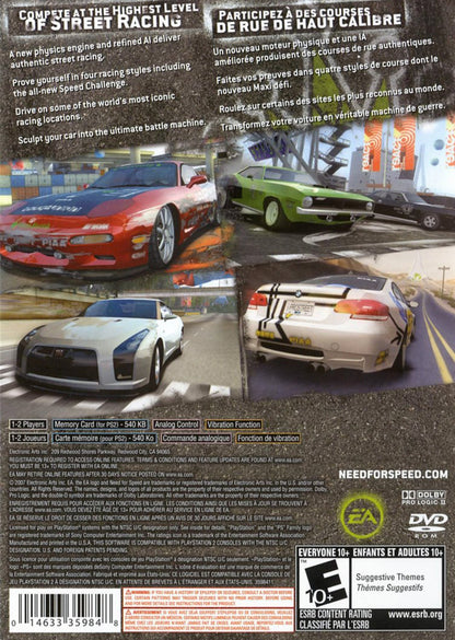 Need For Speed Prostreet Playstation 2