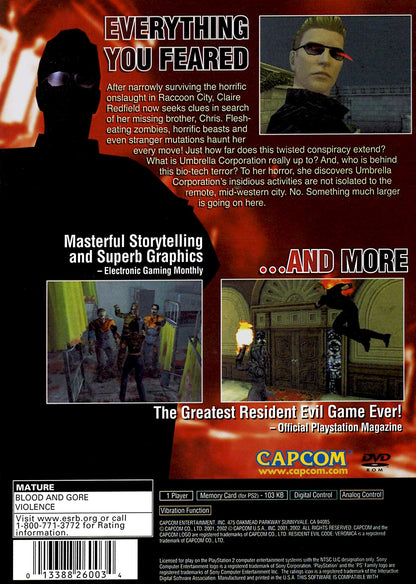 Resident Evil Code Veronica X Playstation 2