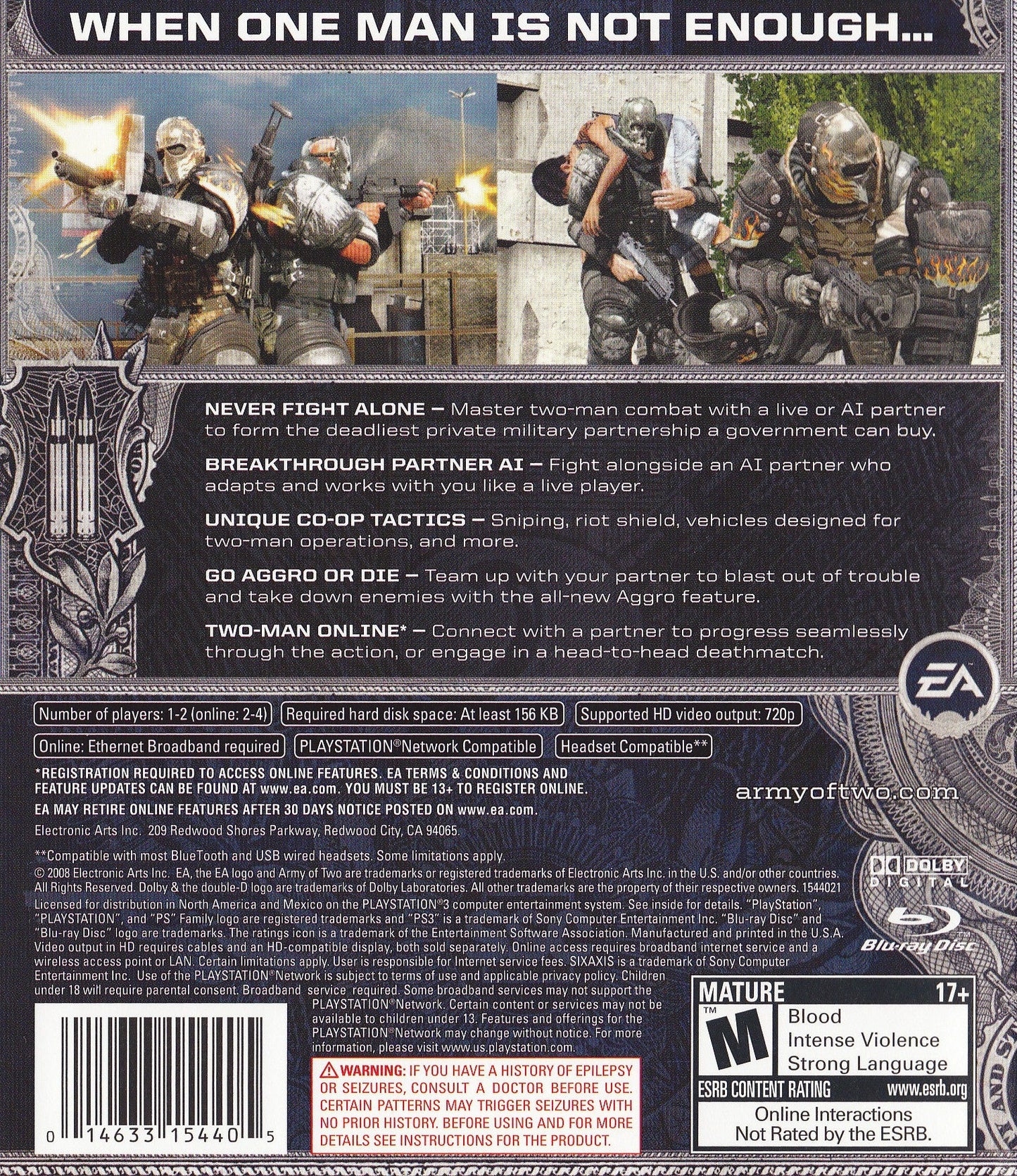 Army of Two Playstation 3
