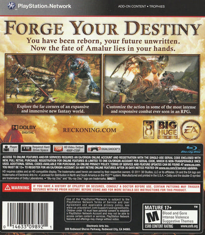 Kingdoms Of Amalur Reckoning Playstation 3