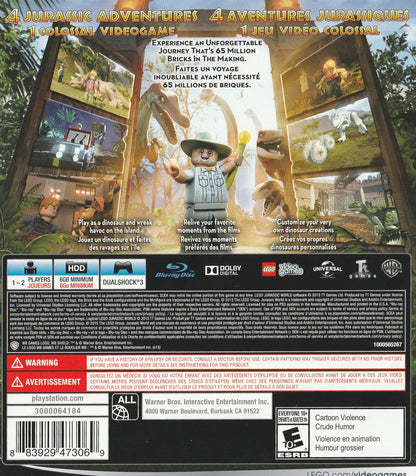LEGO Jurassic World Playstation 3