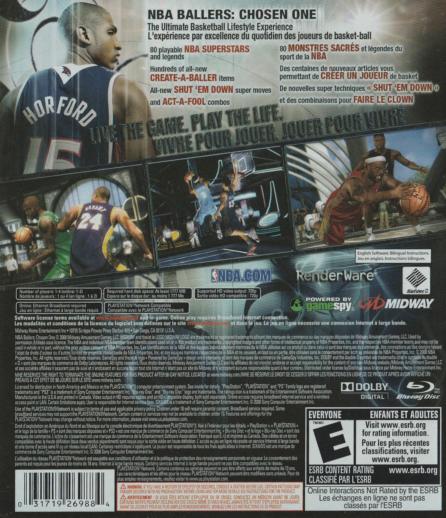 NBA Ballers Chosen One Playstation 3