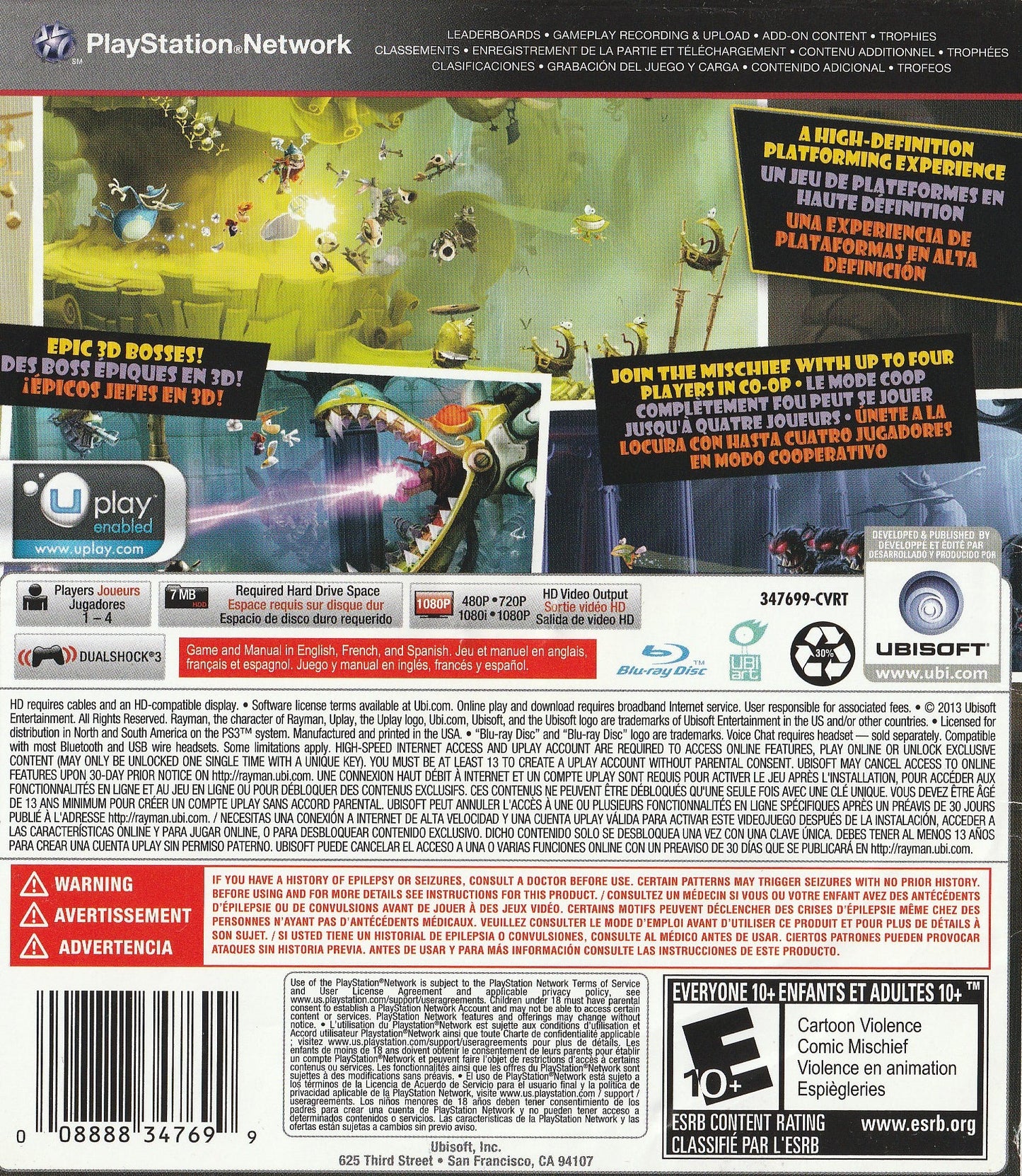 Rayman Legends Playstation 3